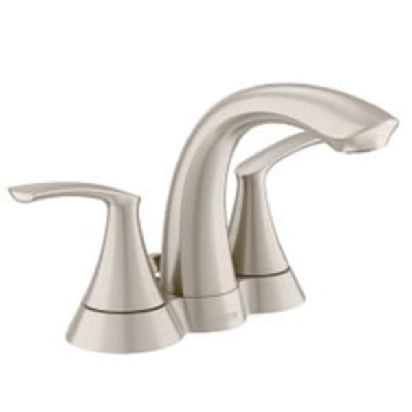 Moen Seena Spot resist brushed nickel two-handle bathroom faucet