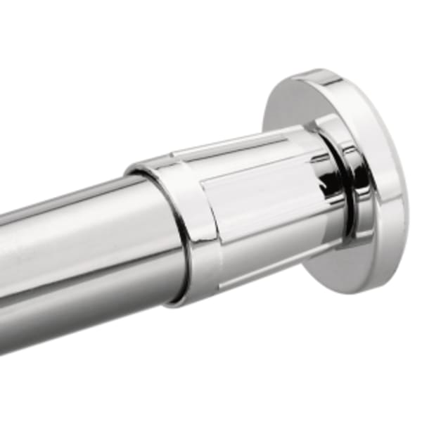 Donner Flange Shower Rod Adjustable Chrome