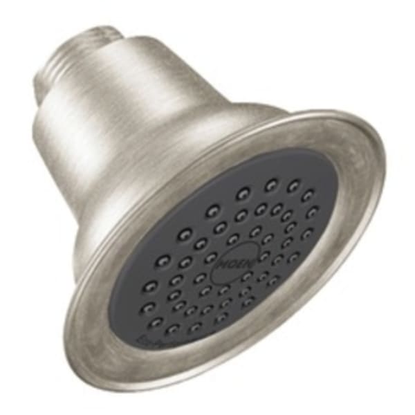 Moen M-Dura 1-Spray 3.5 in. Round Fixed Showerhead in Classic Brushed Nickel