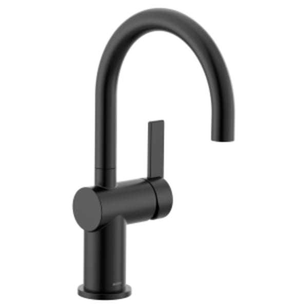 Moen Cia Single Handle Bar Faucet in Matte Black