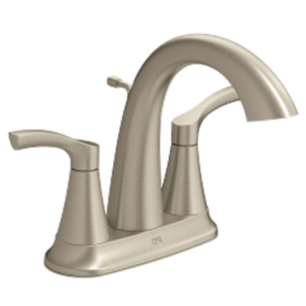 CFG Ash Brushed nickel two-handle high arc bathroom faucet