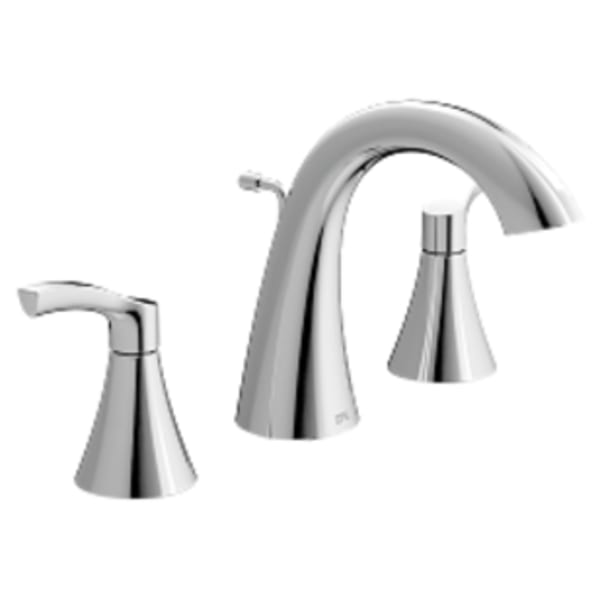 CFG Ash Chrome two-handle high arc bathroom faucet