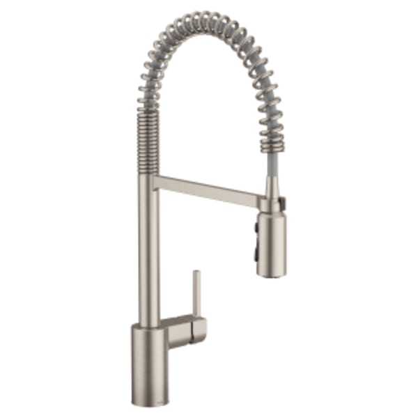 Moen Align Single-Handle Pull-Down Sprayer Kitchen Faucet with Power Clean and Spring Spout in Spot Resist Stainless
