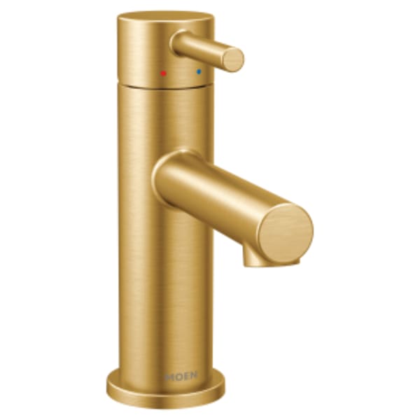 Moen Align Single Hole Single-Handle Bathroom Faucet in Brushed Gold