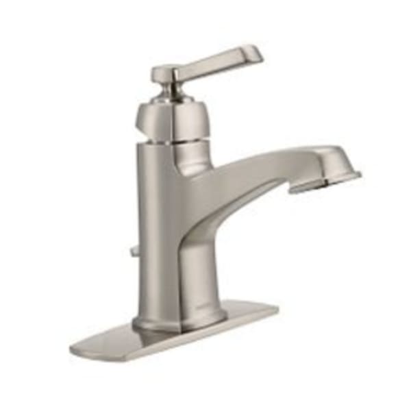 Moen Boardwalk Spot resist brushed nickel one-handle bathroom faucet