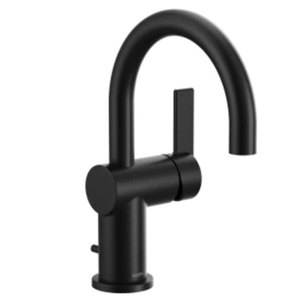 Moen Cia Matte black one-handle bathroom faucet
