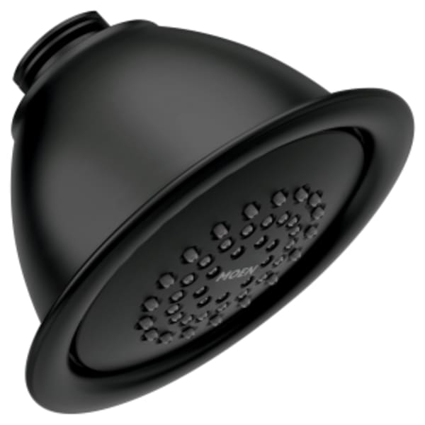 Moen Matte black one-function 4" diameter spray head standard