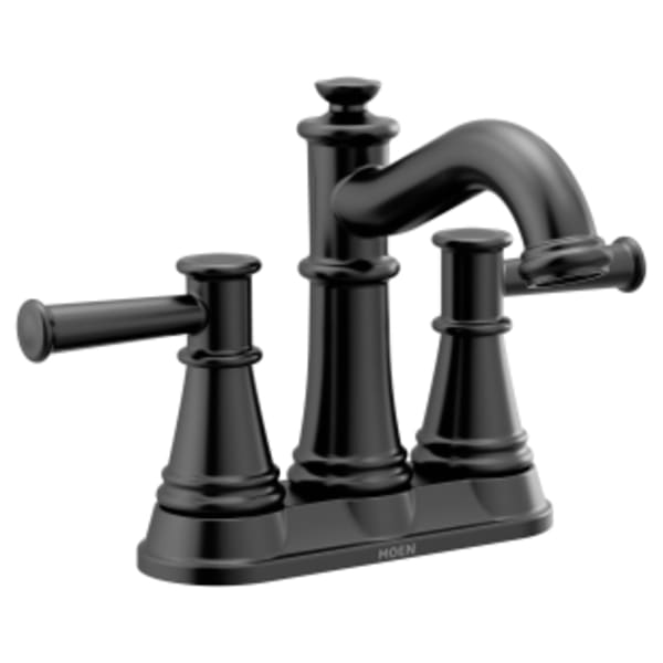 Moen Belfield Matte black two-handle bathroom faucet