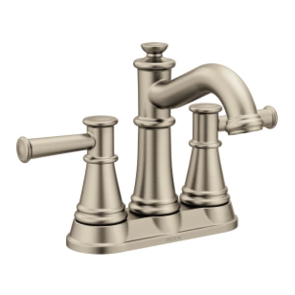 Moen Belfield 4 in. Centerset 2-Handle Bathroom Faucet in Brushed Nickel