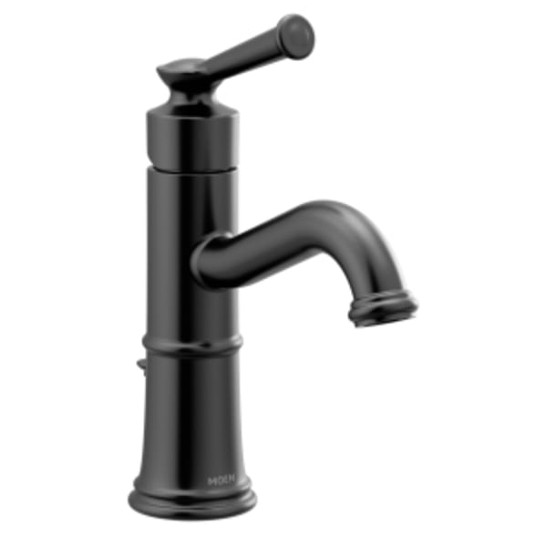 Moen Belfield Matte black one-handle bathroom faucet