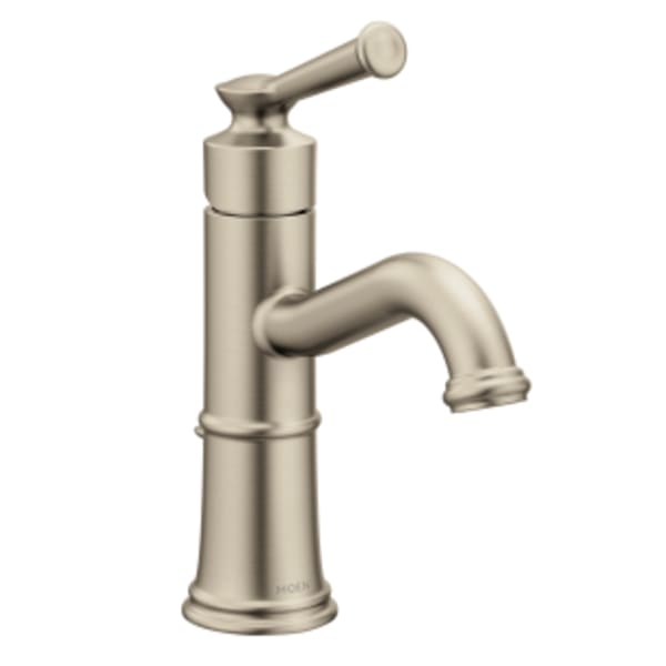 Moen Belfield Single Hole Single-Handle Bathroom Faucet in Brushed Nickel