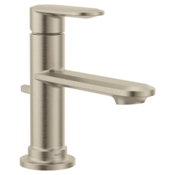 Moen Greenfield Single Handle Single Hole Bathroom Faucet in Brushed Nickel