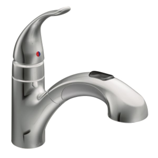 Moen Integra Single-Handle Pull-Out Sprayer Kitchen Faucet with Power Clean in Chrome