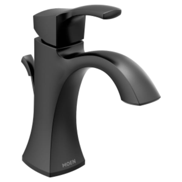 Moen Voss Matte black one-handle bathroom faucet