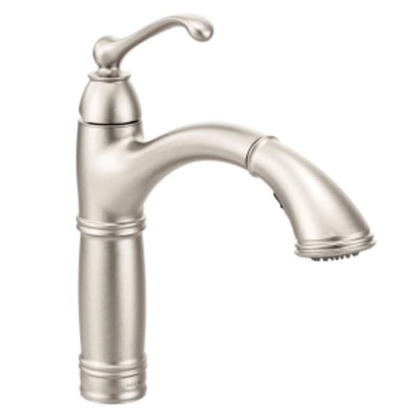 Moen Brantford Single-Handle Pull-Out Sprayer Kitchen Faucet with Reflex and Power Clean in Spot Resist Stainless