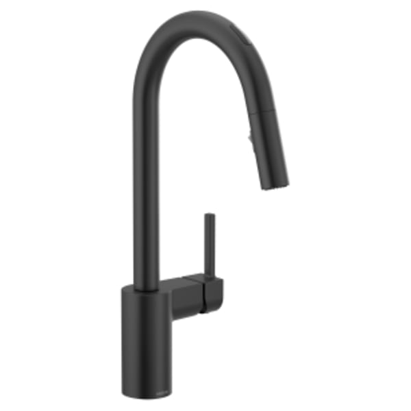 Moen Align Single-Handle Smart Touchless Pull Down Sprayer Kitchen Faucet with Voice Control and Power Clean in Matte Black