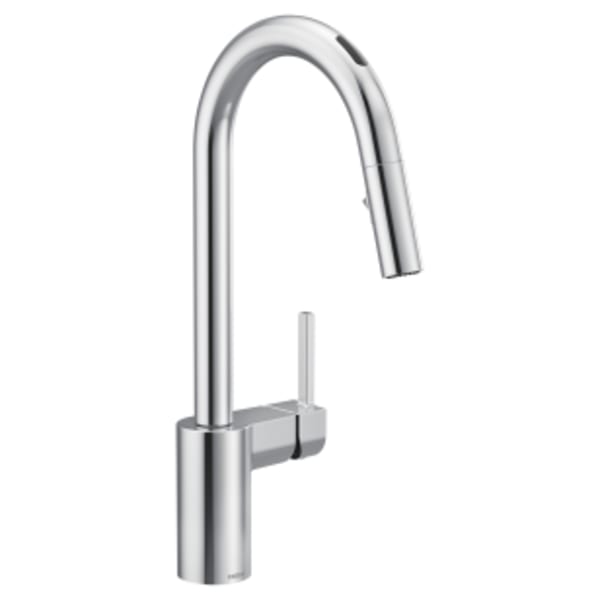 Moen Align Single-Handle Smart Touchless Pull Down Sprayer Kitchen Faucet with Voice Control and Power Clean in Chrome