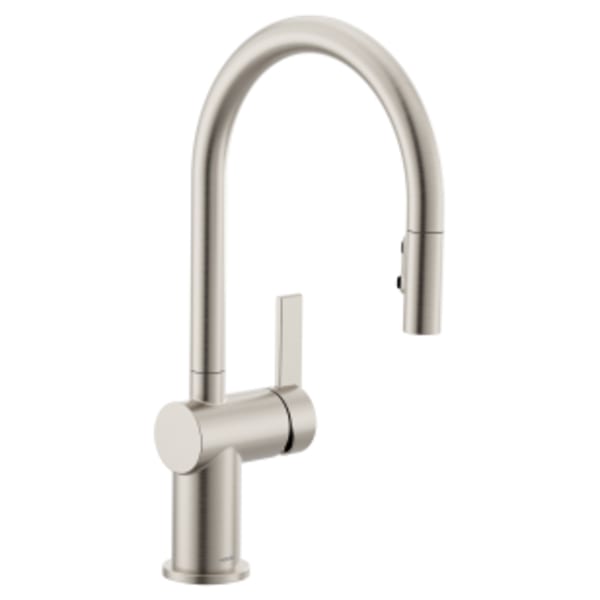 Moen Cia Single-Handle Pull-Down Sprayer Kitchen Faucet with Power Boost in Spot Resist Stainless