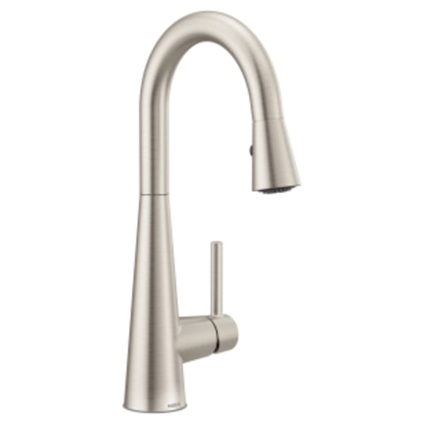 Moen Sleek Single-Handle Pull-Down Sprayer Bar Faucet Featuring Reflex and Power Clean in Spot Resist Stainless