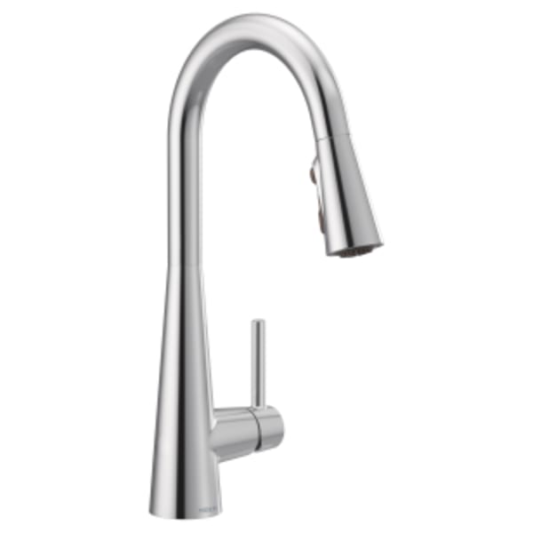 Moen Sleek Single-Handle Pull-Down Sprayer Kitchen Faucet with Reflex and Power Clean in Chrome
