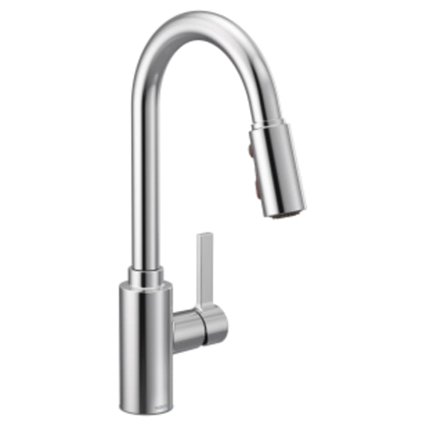 Moen Genta LX Single-Handle Pull-Down Sprayer Kitchen Faucet with Reflex in Chrome