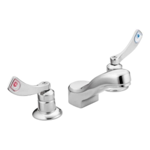 Moen M-DURA Commercial Vandal-Resistant Bathroom Faucet, 0.5 Gpm, Wristblade Handles in Chrome