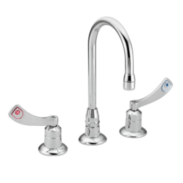 Moen M-DURA 2-Handle High-Arc Standard Kitchen Faucet in Chrome