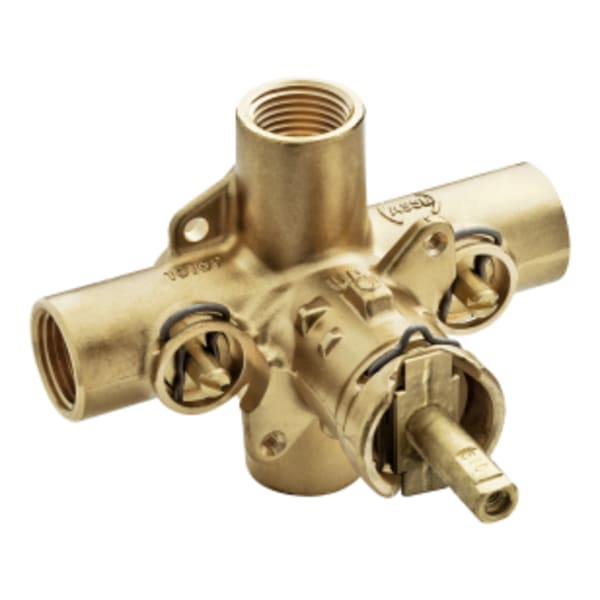 Moen 1/2 in. IPS Connections Commercial Posi-Temp Rough-In Shower Valve with Integral Stops