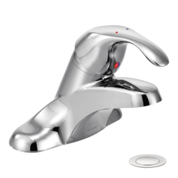 Moen M-BITION Moen Commercial M-Bition Vandal-Resistant Bathroom Faucet With 3/8-In. Connections, 1.5 Gpm, Lever Handle in Chrome