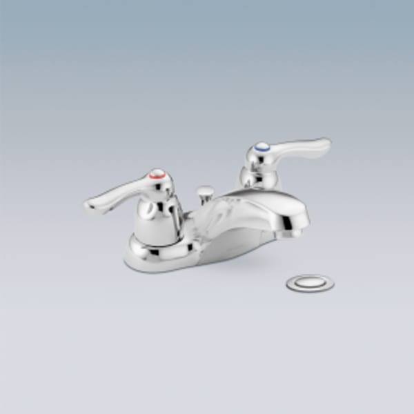 Moen M-BITION Commercial 4 in. Centerset 2-Handle 1.5 GPM Bathroom Faucet with Lever Handles in Chrome