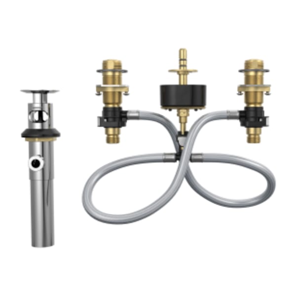 Moen M-Pact Widespread Bathroom Faucet Rough-In Valve with Drain Assembly - 1/2 in. IPS Connection