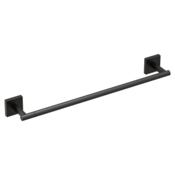 Pacific Plumbing Supply Company Moen Triva 18 in. Towel Bar in Matte Black
