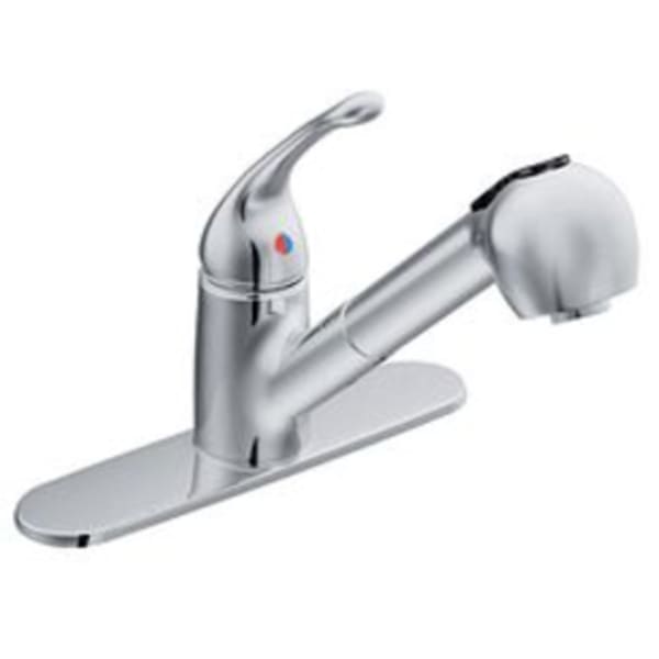 CFG Capstone Chrome one-handle pullout kitchen faucet