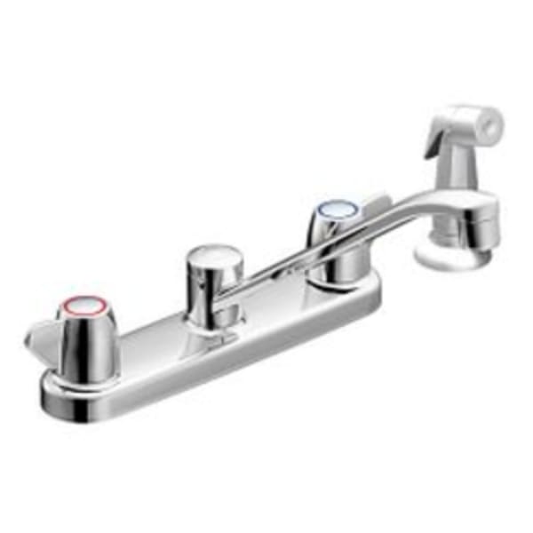 CFG Cornerstone Chrome two-handle kitchen faucet