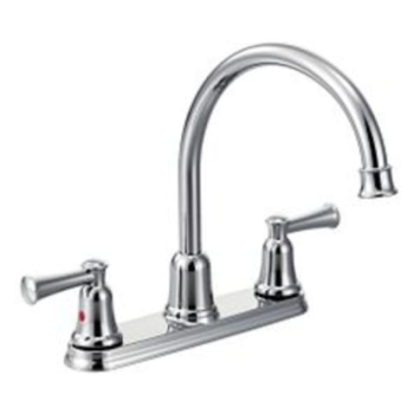 CFG Capstone Chrome two-handle high arc kitchen faucet