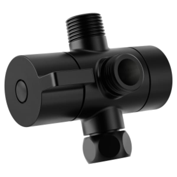 Moen Matte black shower arm diverter