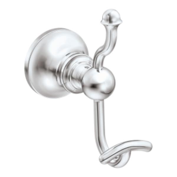 Pacific Plumbing Supply Company  Moen Vale Double Robe Hook in Chrome