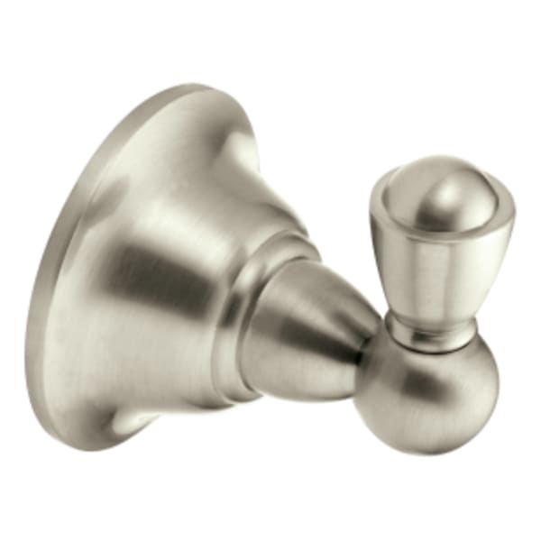 Moen Sage Single Robe Hook in Spot Resist Brushed Nickel