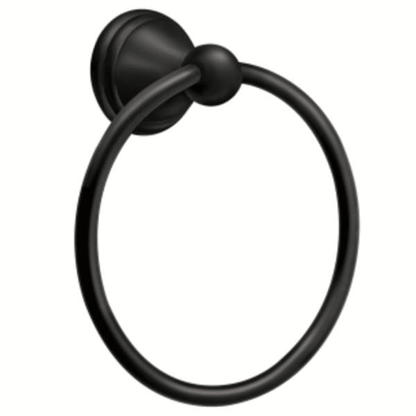 Moen Preston Towel Ring in Matte Black
