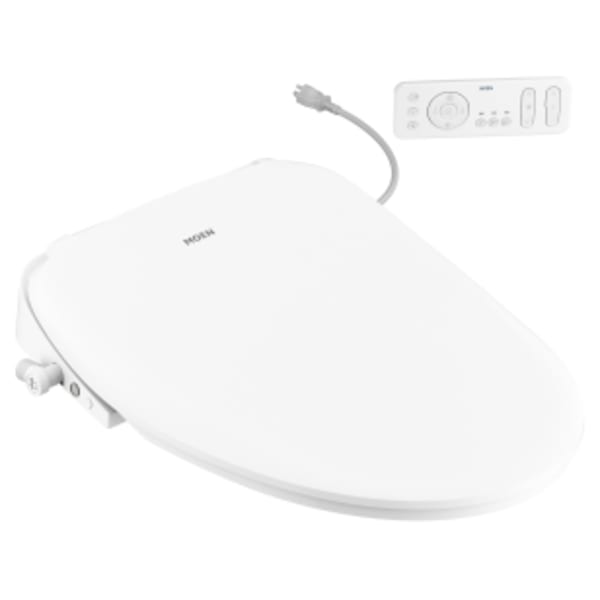 Moen 5-Series Premium Electronic Bidet Seat for Elongated Toilet in White with Deodorizer