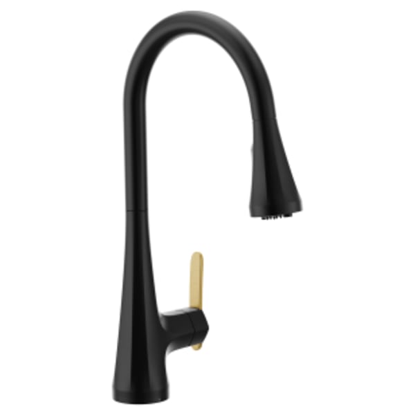 Moen Sinema Matte black one-handle pulldown kitchen faucet