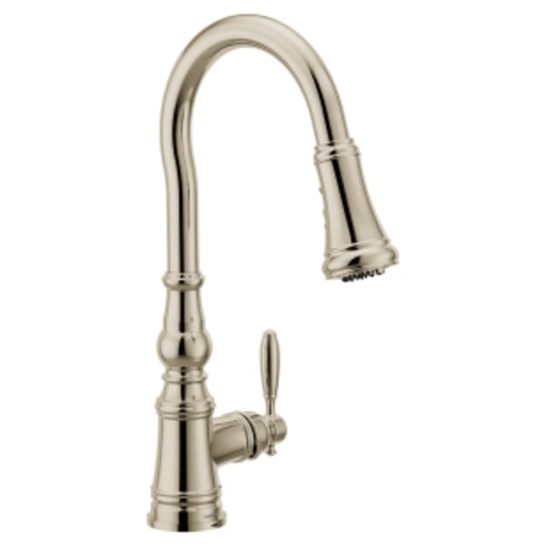Moen Weymouth Polished nickel one-handle kitchen faucet