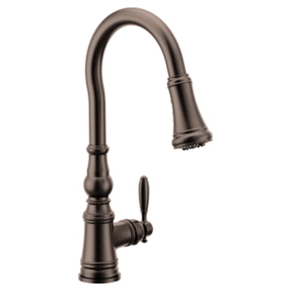Moen Weymouth Oil rubbed bronze one-handle kitchen faucet