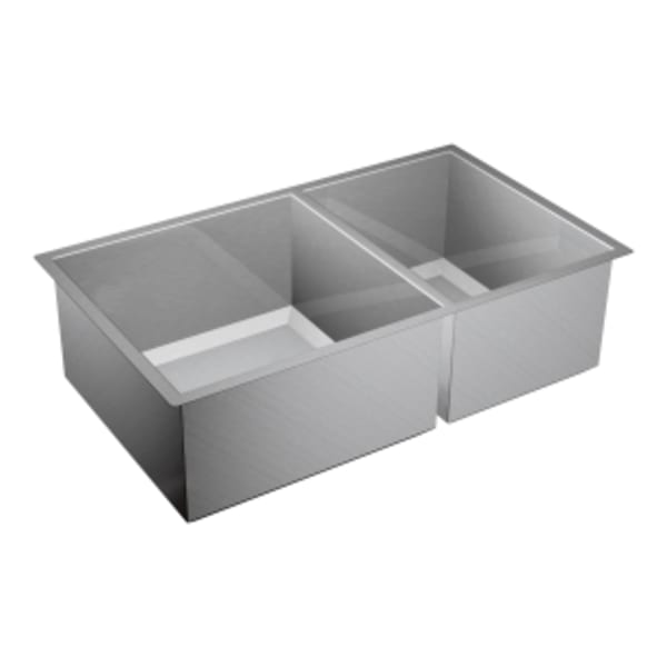 Moen Prep 1600 Series Undermount Stainless Steel 34 in. Double Bowl Kitchen Sink