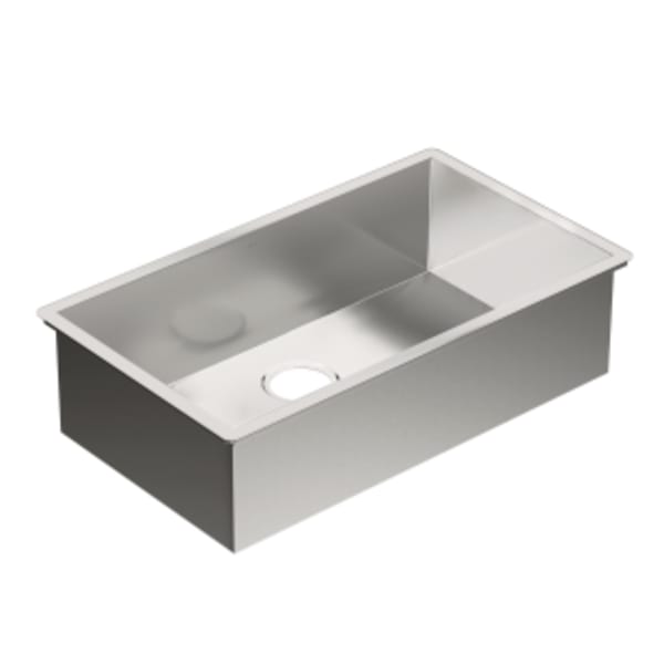 Moen Prep 1800 Series Undermount Stainless Steel 31 in. 0-Hole Single Bowl Kitchen Sink
