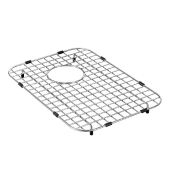 Moen 13 in. x 16.5 in. Double Apron Bowl Sink Grid in Stainless Steel