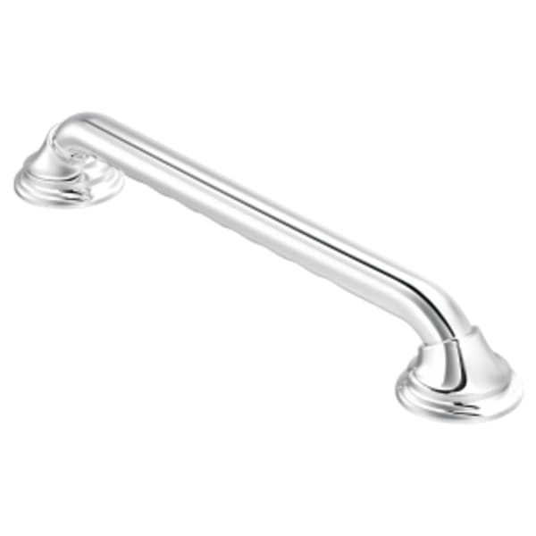 Moen Home Care 18 in. x 1-1/4 in. Concealed Screw Grab Bar with SecureMount and Curl Grip in Chrome