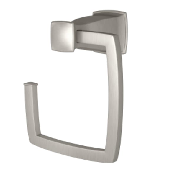 Moen Hensley Towel Ring with Press and Mark in Brushed Nickel