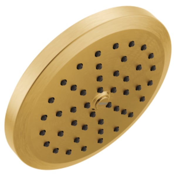Moen Greenfield Brushed gold one-function 6-3/4" diameter spray head rainshower
