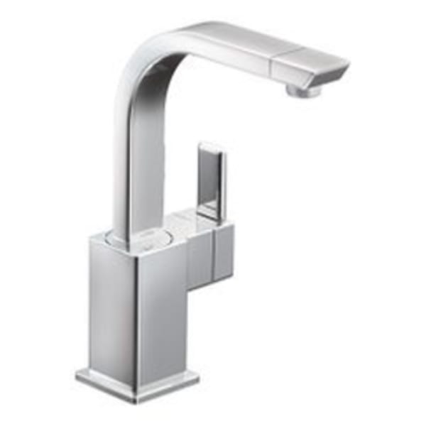 Moen 90 Degree Chrome one-handle bar faucet